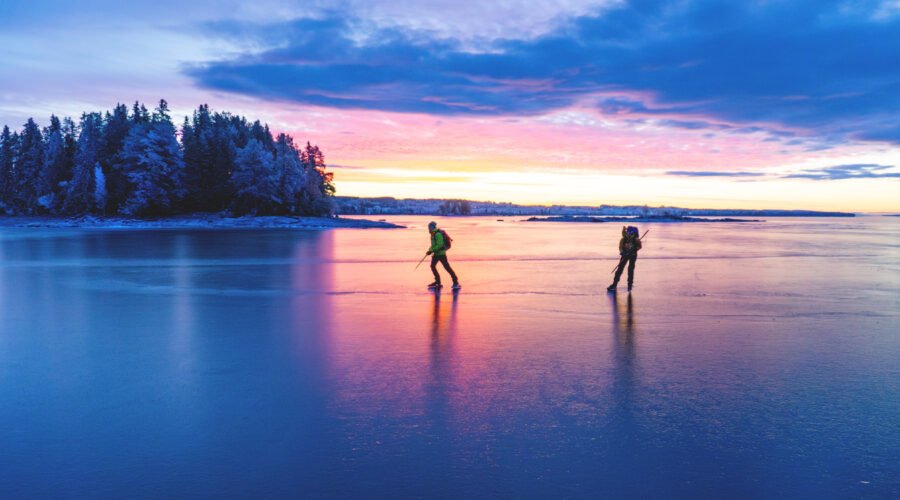 Long distance skating