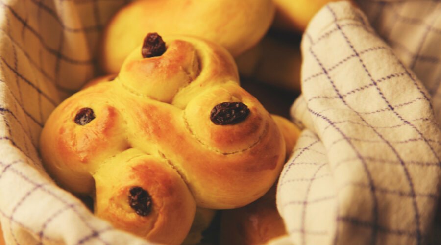 Saffron buns for Christmas