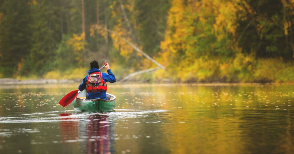 Ted Logart Canoeing On Byske River 5730