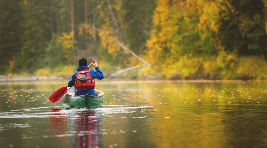 Canoeing on Byske river